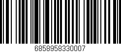 Código de barras (EAN, GTIN, SKU, ISBN): '6858958330007'