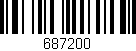 Código de barras (EAN, GTIN, SKU, ISBN): '687200'
