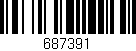 Código de barras (EAN, GTIN, SKU, ISBN): '687391'