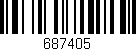 Código de barras (EAN, GTIN, SKU, ISBN): '687405'