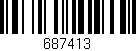 Código de barras (EAN, GTIN, SKU, ISBN): '687413'