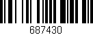 Código de barras (EAN, GTIN, SKU, ISBN): '687430'