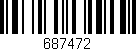 Código de barras (EAN, GTIN, SKU, ISBN): '687472'
