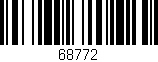 Código de barras (EAN, GTIN, SKU, ISBN): '68772'