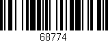Código de barras (EAN, GTIN, SKU, ISBN): '68774'