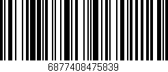 Código de barras (EAN, GTIN, SKU, ISBN): '6877408475839'