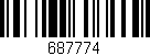 Código de barras (EAN, GTIN, SKU, ISBN): '687774'