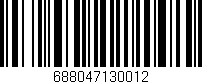 Código de barras (EAN, GTIN, SKU, ISBN): '688047130012'