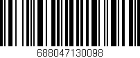 Código de barras (EAN, GTIN, SKU, ISBN): '688047130098'