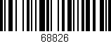 Código de barras (EAN, GTIN, SKU, ISBN): '68826'