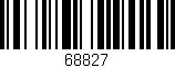 Código de barras (EAN, GTIN, SKU, ISBN): '68827'