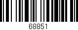 Código de barras (EAN, GTIN, SKU, ISBN): '68851'