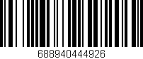 Código de barras (EAN, GTIN, SKU, ISBN): '688940444926'