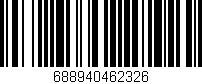 Código de barras (EAN, GTIN, SKU, ISBN): '688940462326'
