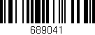 Código de barras (EAN, GTIN, SKU, ISBN): '689041'