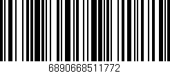 Código de barras (EAN, GTIN, SKU, ISBN): '6890668511772'