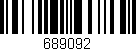 Código de barras (EAN, GTIN, SKU, ISBN): '689092'