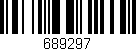 Código de barras (EAN, GTIN, SKU, ISBN): '689297'