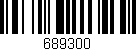 Código de barras (EAN, GTIN, SKU, ISBN): '689300'