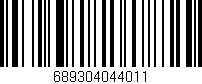 Código de barras (EAN, GTIN, SKU, ISBN): '689304044011'
