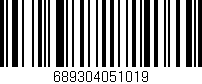 Código de barras (EAN, GTIN, SKU, ISBN): '689304051019'