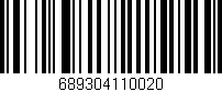 Código de barras (EAN, GTIN, SKU, ISBN): '689304110020'