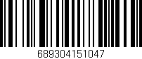 Código de barras (EAN, GTIN, SKU, ISBN): '689304151047'