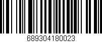 Código de barras (EAN, GTIN, SKU, ISBN): '689304180023'