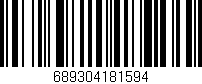 Código de barras (EAN, GTIN, SKU, ISBN): '689304181594'