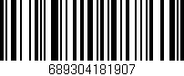 Código de barras (EAN, GTIN, SKU, ISBN): '689304181907'