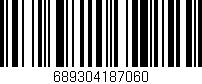 Código de barras (EAN, GTIN, SKU, ISBN): '689304187060'