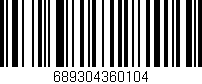 Código de barras (EAN, GTIN, SKU, ISBN): '689304360104'
