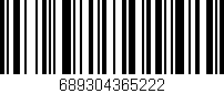 Código de barras (EAN, GTIN, SKU, ISBN): '689304365222'