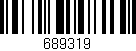 Código de barras (EAN, GTIN, SKU, ISBN): '689319'