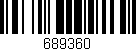 Código de barras (EAN, GTIN, SKU, ISBN): '689360'