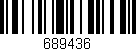 Código de barras (EAN, GTIN, SKU, ISBN): '689436'