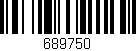 Código de barras (EAN, GTIN, SKU, ISBN): '689750'