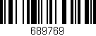 Código de barras (EAN, GTIN, SKU, ISBN): '689769'
