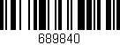 Código de barras (EAN, GTIN, SKU, ISBN): '689840'