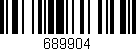 Código de barras (EAN, GTIN, SKU, ISBN): '689904'