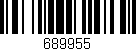 Código de barras (EAN, GTIN, SKU, ISBN): '689955'