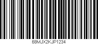 Código de barras (EAN, GTIN, SKU, ISBN): '68MJX2KJP1234'