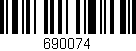 Código de barras (EAN, GTIN, SKU, ISBN): '690074'