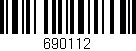 Código de barras (EAN, GTIN, SKU, ISBN): '690112'