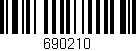 Código de barras (EAN, GTIN, SKU, ISBN): '690210'