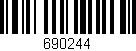 Código de barras (EAN, GTIN, SKU, ISBN): '690244'