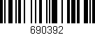 Código de barras (EAN, GTIN, SKU, ISBN): '690392'