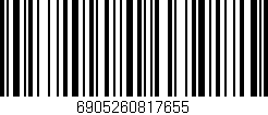 Código de barras (EAN, GTIN, SKU, ISBN): '6905260817655'