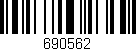Código de barras (EAN, GTIN, SKU, ISBN): '690562'