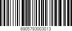 Código de barras (EAN, GTIN, SKU, ISBN): '6905793003013'
